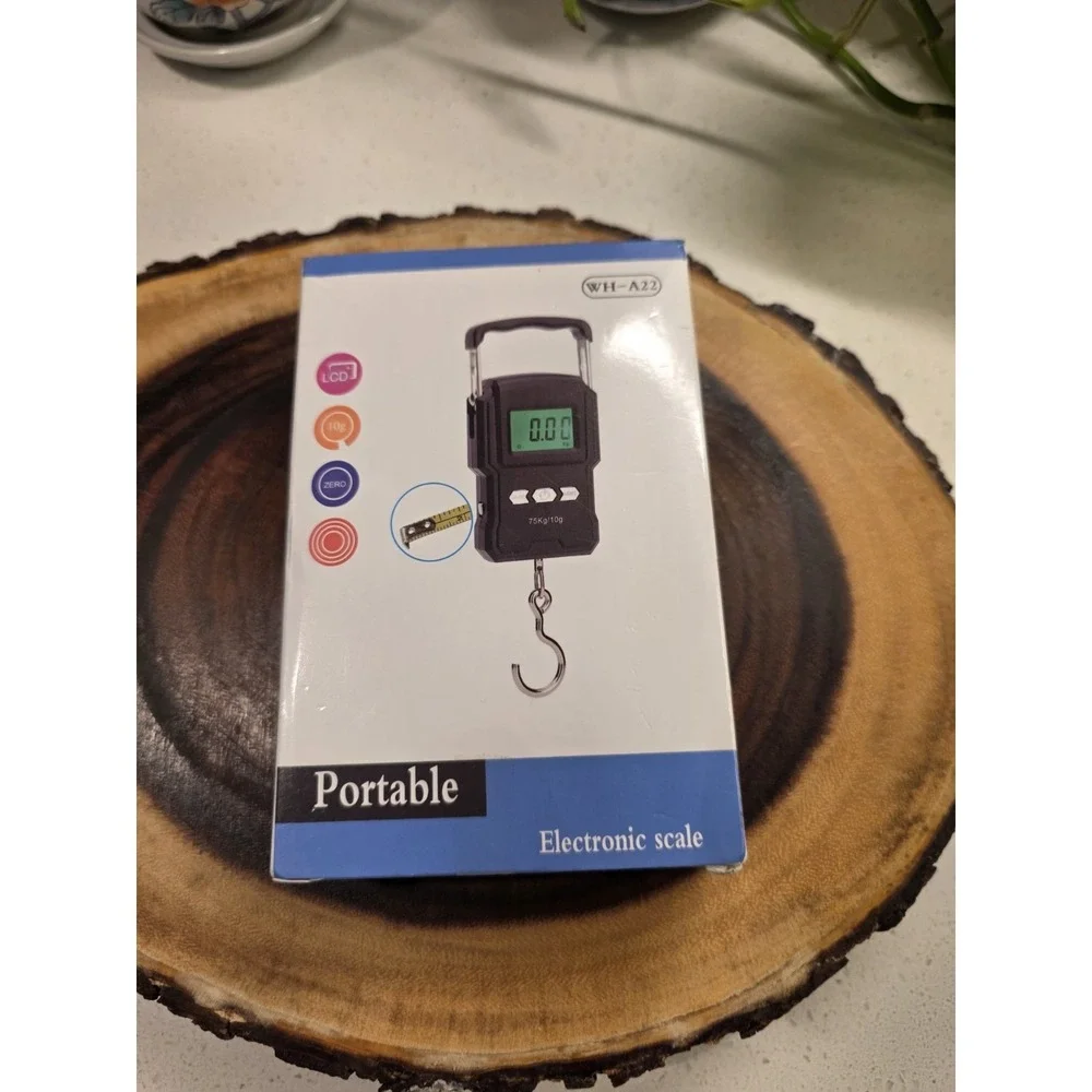 75kg/10g Portable LCD Electronic Hand Scale Travel Hanging Scale